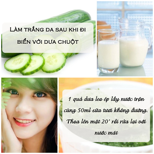 Cach lam trang da nhanh sau khi di bien chac chan hieu qua