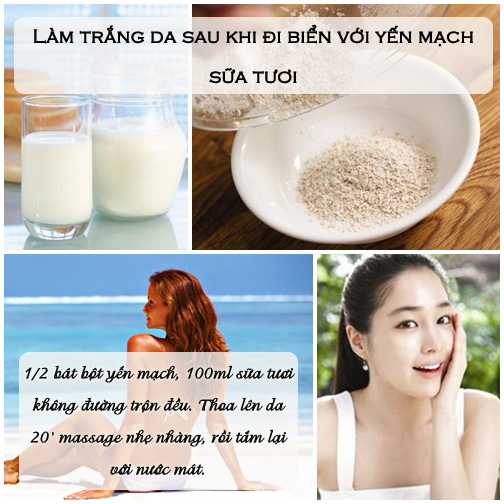 Cach lam trang da nhanh sau khi di bien chac chan hieu qua