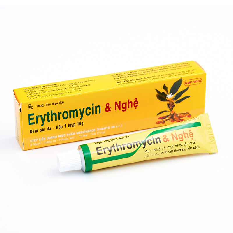 Giới thiệu về thuốc trị mụn Erythromycin và Nghệ